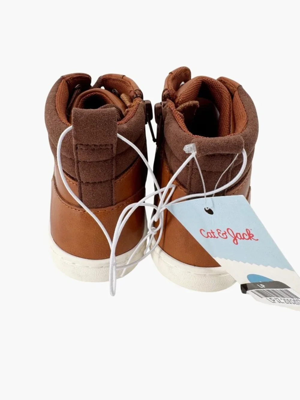NEW Cat & Jack Toddler Fenix High-Top Sneakers Boots - Cognac - Size 12
